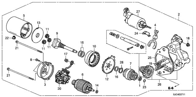 Стартер у зборі (31200R70A51)