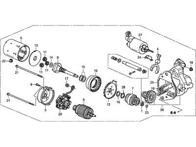 Стартер у зборі (31200R70A51)