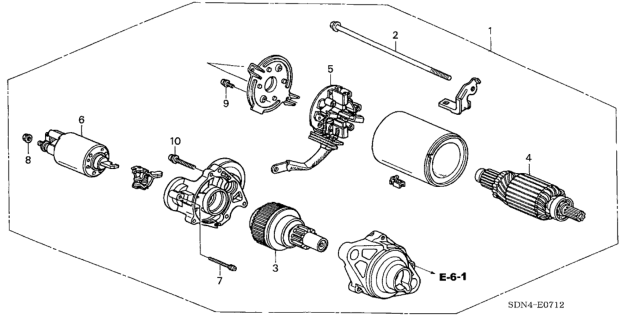 Стартер у зборі (31200RKB004)