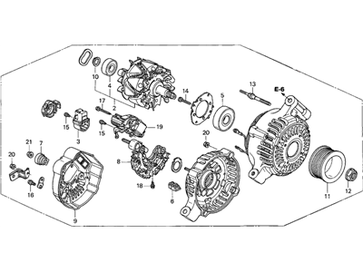Генератор у зборі (31100PRA003)