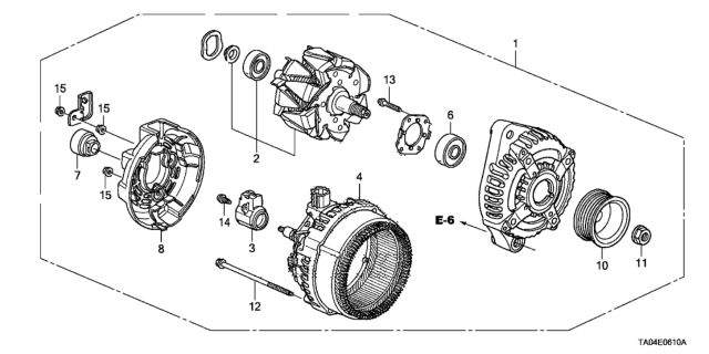 Генератор у зборі (31100R40A01)
