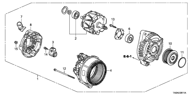 Генератор у зборі (31100R70A11)