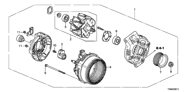 Генератор у зборі (31100RX0A01)