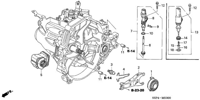 BEARING, CLUTCH RELE (22810PLW003)