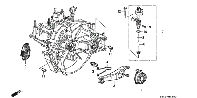 BEARING, CLUTCH RELE (22810PX5J02)
