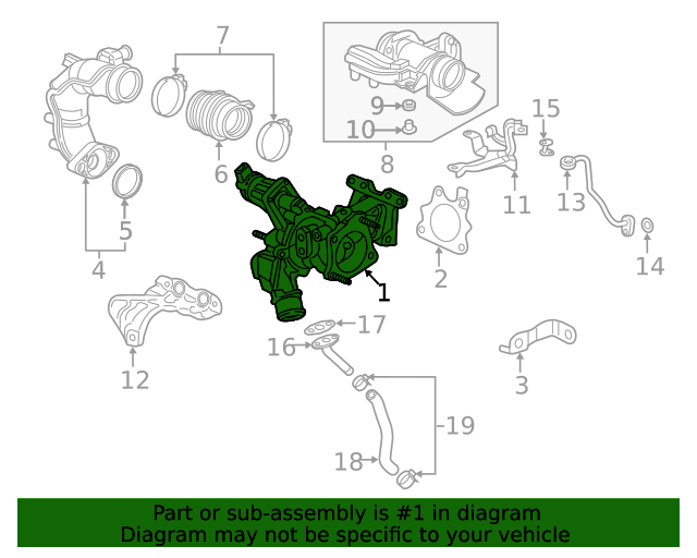 Турбокомпресор у зборі (189006A0003)