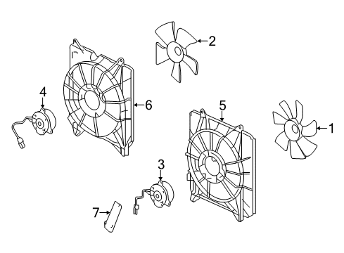 Двигун вентилятора охолодження двигуна (190305A2A02)