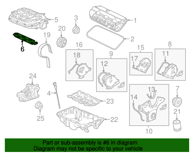 Прокладка впускного колектора (17105RCJA01)