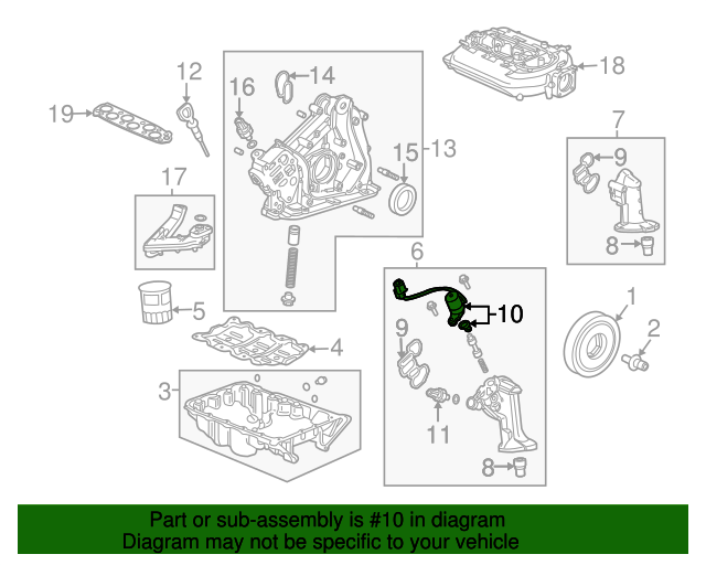 Клапан VCM передньої ГБЦ у зборі (15810R70A04)