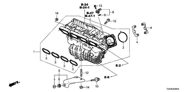MANIFOLD ASSY., INTA (170005A2A00)