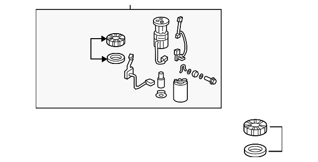 Паливний насос у зборі (17045SJCA01)