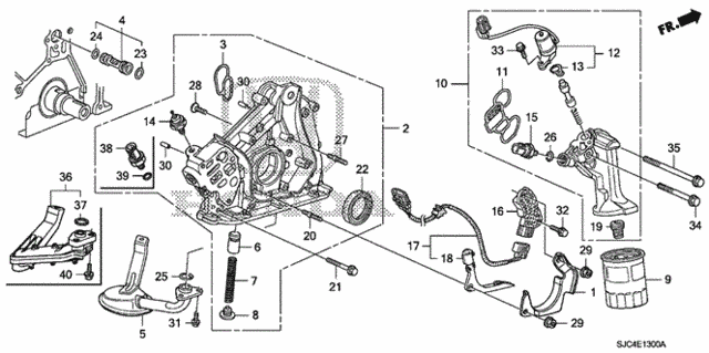З'єднувач масляного каналу (15150R72A00)