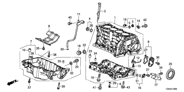 BODY COMP., OIL JET (152805A2A01)