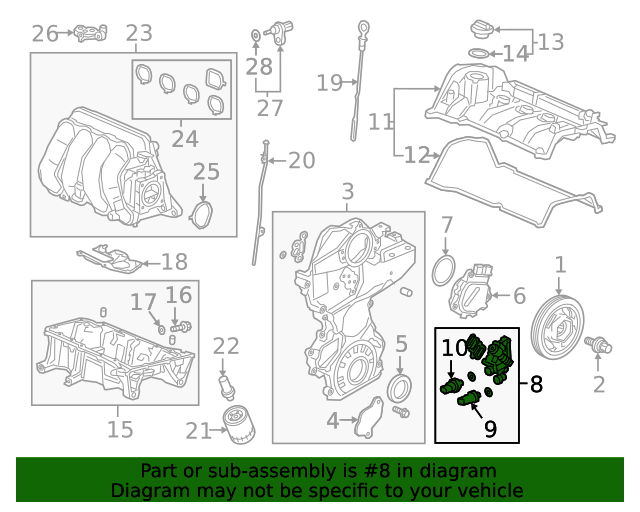 Клапан VTEC у зборі (158105R0003)
