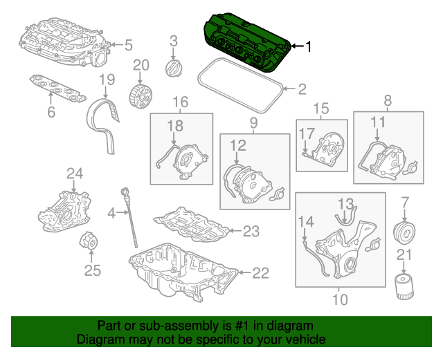 Клапанна кришка, передня (12310R70A00)