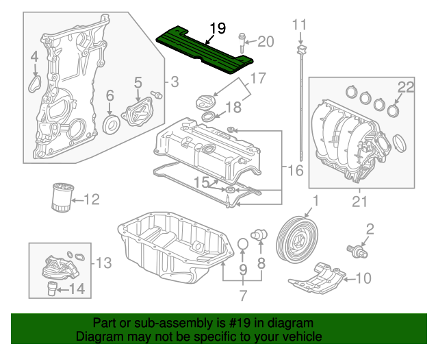 Декоративна накладка клапанної кришки (12500R40A00)