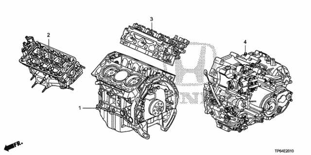 Головка блоку циліндрів v6 передня у зборі (100045G0A01)