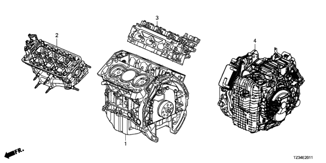 ENG SUB-ASSY,FR H (10004R9PA10)