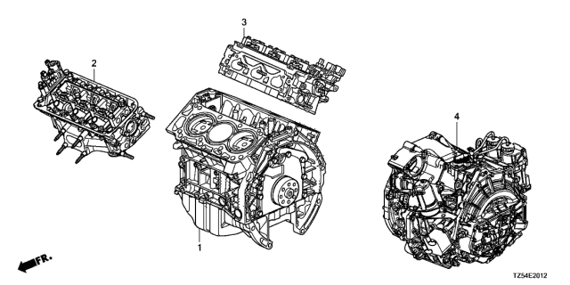 Головка блоку циліндрів v6 задня у зборі (100055G5H01)