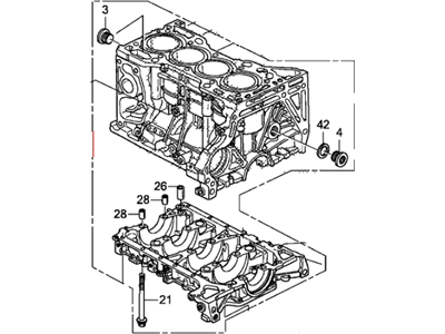 Блок циліндрів у зборі (11000R40A01)