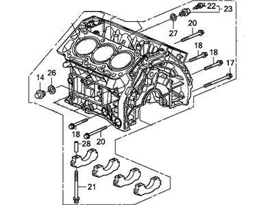 Блок циліндрів у зборі (11000R70A00)