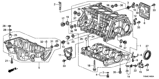 BLOCK ASSY,CYLN (11000R9A820)