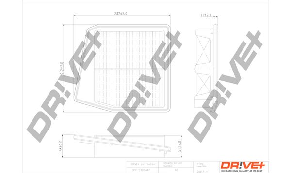 Фільтр повітряний DR!VE+ (DP1110100447)
