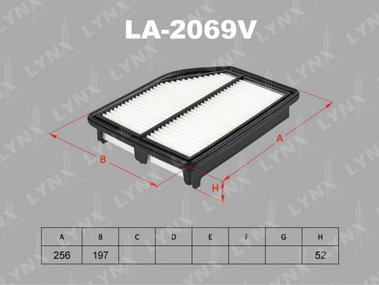 Фільтр повітряний Lynx (LA2069V)