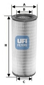Фільтр повітряний UFI (2760100)