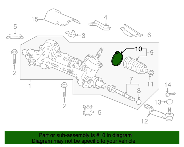 Хомут металевий пильовика рульової тяги Honda (53449T6AJ01)