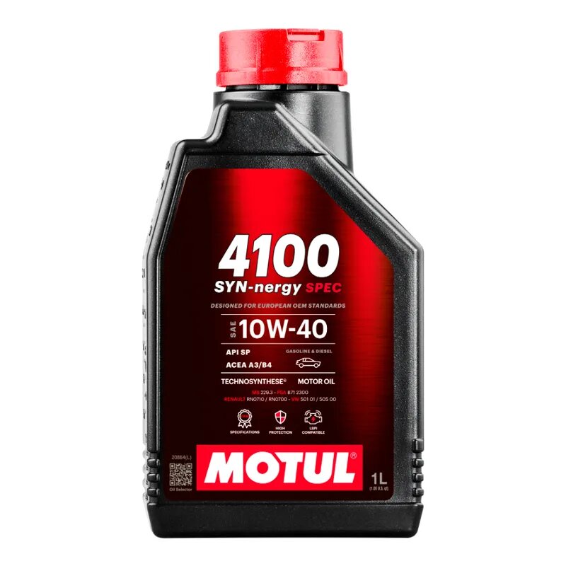 Олива моторна Motul 4100 Syn-nergy Spec 10W-40, 1л. Motul (112890)