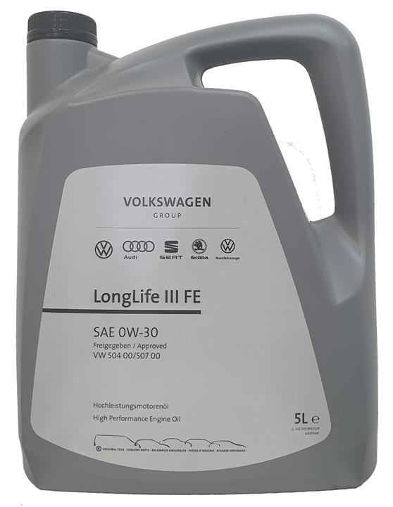 Олива моторна VW LongLife III FE 0W-30, 5л. Vag (GS55545M4)