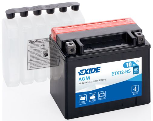 Акумулятор 10Ah 150A Exide (ETX12-BS)