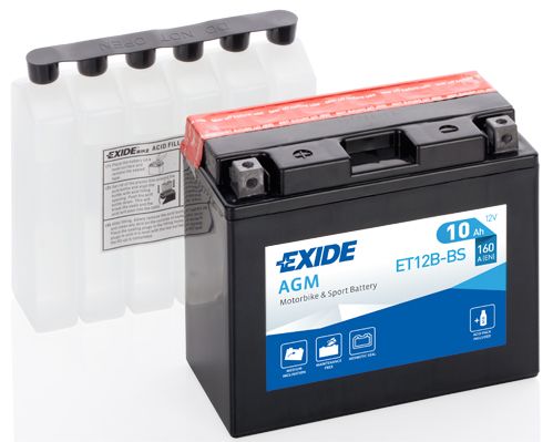 Акумулятор 10Ah 160A Exide (ET12B-BS)