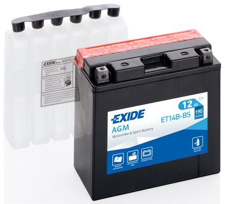 Акумулятор 12Ah 190A Exide (ET14B-BS)