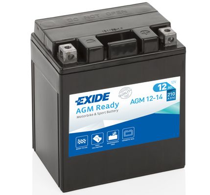 Акумулятор 12Ah 210A Exide (AGM12-14)