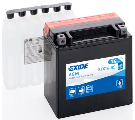 Акумулятор 14Ah 215A Exide (ETX16-BS)