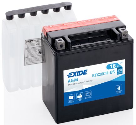 Акумулятор 18Ah 230A Exide (ETX20CH-BS)