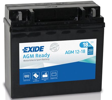 Акумулятор 18Ah 250A Exide (AGM12-18)