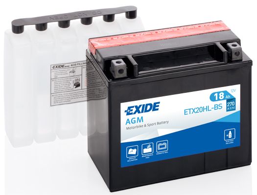 Акумулятор 18Ah 270A Exide (ETX20HL-BS)