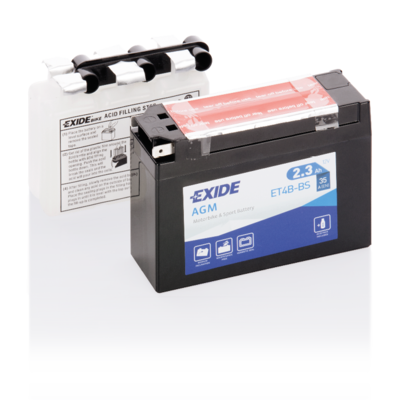 Акумулятор 2,3Ah 35A Exide (ET4B-BS)
