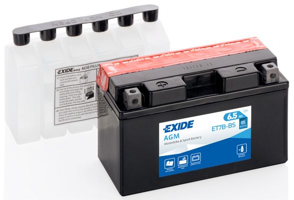 Акумулятор 6,5Ah 85A Exide (ET7B-BS)