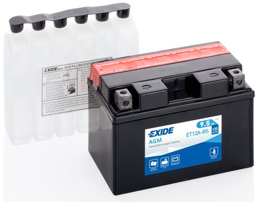 Акумулятор 9,5Ah 130A Exide (ET12A-BS)