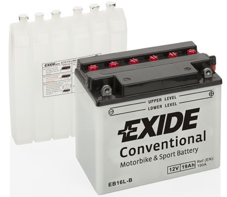 Акумулятор кислотний 19Ah 190A Exide (EB16L-B)