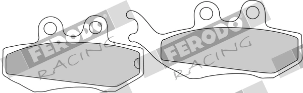 Колодки гальмівні, комплект Ferodo (FDB677P)