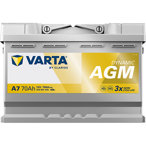 Акумуляторна батарея AGM Varta (570901076K262)