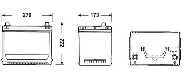 Акумуляторна батарея 70Ah Exide (EA754)