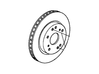 Диск гальмівний передній Honda (45251T3VA01)