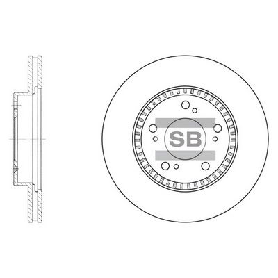 Диск гальмівний передній Sangsin (SD4101)