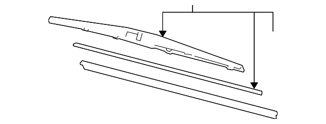 Щітка склоочисника, 350mm (76730SFA003)